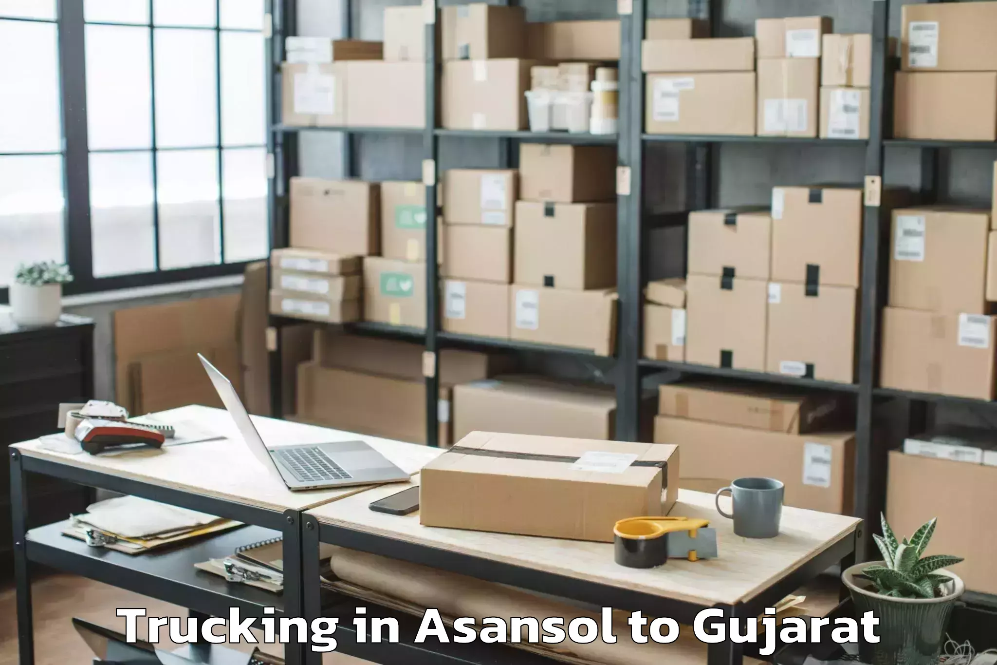 Book Your Asansol to Khambha Trucking Today